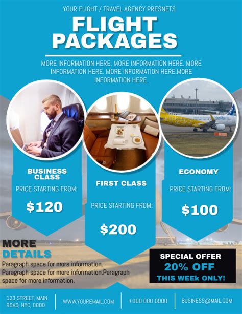 Advertising package for Airlines companies