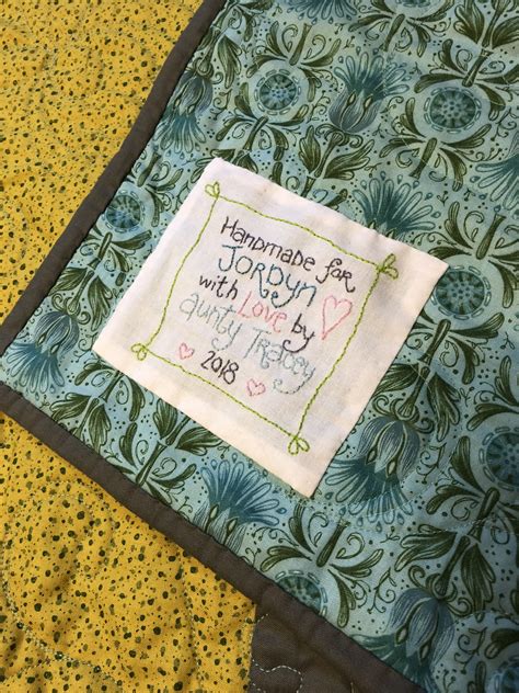 Advice on baby quilt label, please? : r/quilting - Reddit