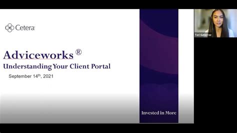 Adviceworks client portal. Cetera Investment Services. Beginning January 14, 2022 online access to your accounts will only be available via AdviceWorks. AdviceWorks is an easy-to-use platform that allows you to collaborate with your financial professional, set goals and measure progress, and see all your finances in one place. With secure file sharing, you can say ... 