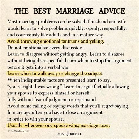 Advise to Married Couples