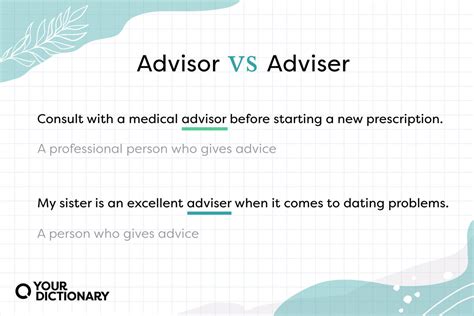 Advisor vs Adviser