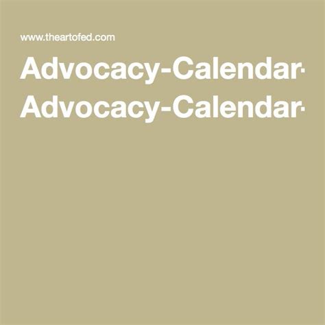 Advocacy Day Schedule pdf
