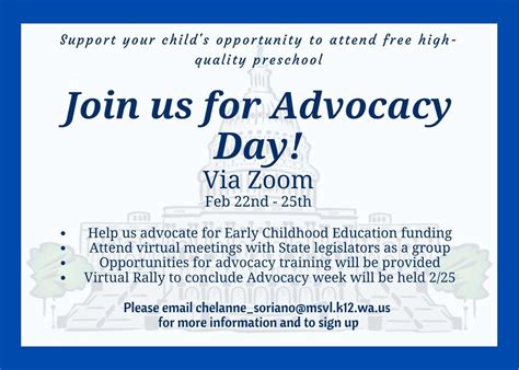 Advocacy Day Schedule pdf