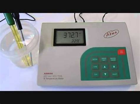 Adwa AD8000 ORP measurement - YouTube