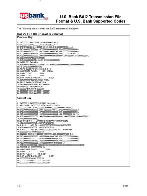 Ae adjustment debit us bank.  BAI2 Customer Statement Message BAI2 is a file format for performi...