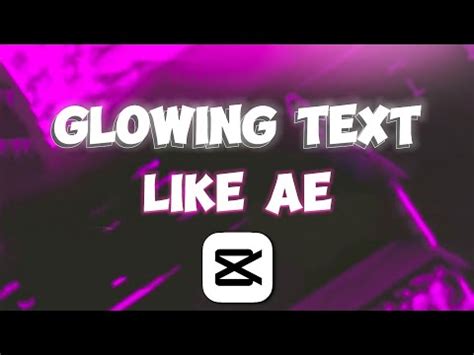 Ae like text animations on capcut!!!! glowing text, wobble text etc ...