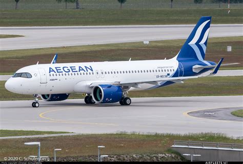 Aegean Airlines Photos. Current Fleet. Aegean Airlines (IATA: A3 / ICAO: AEE) is an airline based in Athens, Greece founded in 1999 currently operating a fleet of 61 aircraft with an average age of 8.85 years..