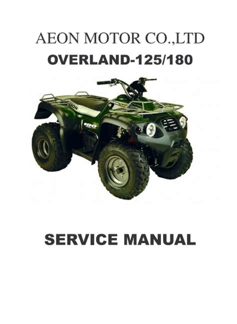 Aeon atv overland 125 180 service repair manual. - Konkurs und erledigung in der hauptsache.