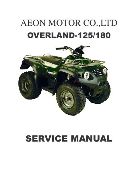 Aeon overland 125 180 hersteller werkstatt reparaturhandbuch. - Terex track loader pt100 forestry workshop repair manual.