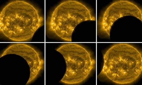 Aerial clip captures complete sun eclipse across Spanish territory
