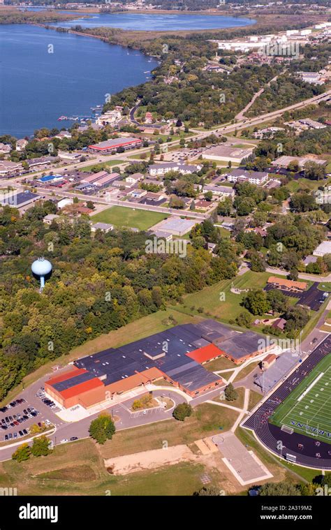 Aerial photograph of McFarland, Wisconsin, USA Stock Photo Alamy
