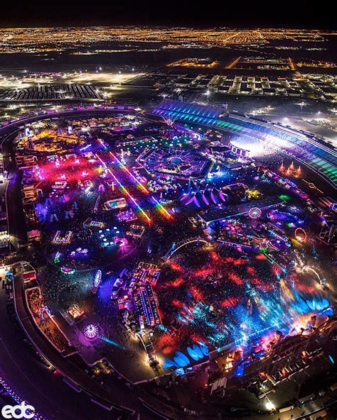 It requires 100 forklifts, 70 aerial lifts, 133 light towers, 305 utility and golf carts, and more than 500 motor coaches to get the entire festival in place inside the Las Vegas Motor Speedway.