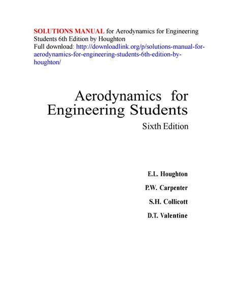 Aerodynamics for engineering students solution manual. - Kostek. pies nie z tego świata.