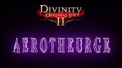 Aerotheurge divinity 2. Divinity Original Sin 2 Definitive Edition Builds - Radiant Battle… 