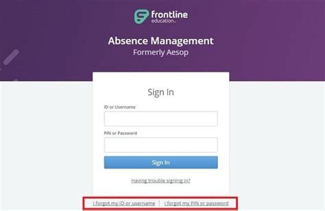 Aesope online. Sign in to your Frontline Education account and access the Absence & Substitute Management solution, formerly known as Aesop. You can manage your absences, find and assign qualified substitutes, and track your leave and time online. Frontline Education is the leading provider of absence management software for school districts. 