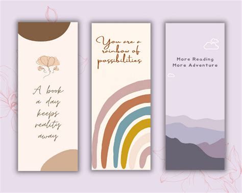 Aesthetic Bookmarks Printable