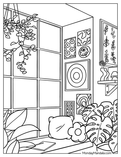 Princess In Castle Coloring Page
