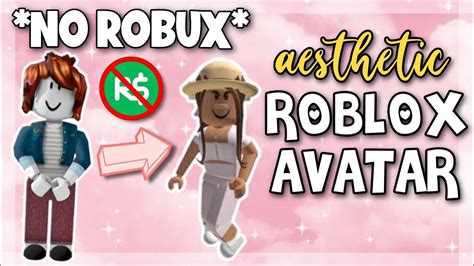Aesthetic Roblox Avatar with NO ROBUX! YouTube