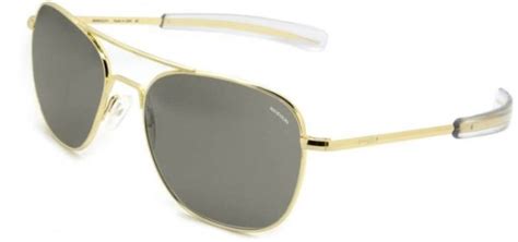 RANDOLPH Aviator AF055 This aviator Randolph sunglass comes in a 23k gold frame with skytec american grey lenses. About Randolph: Randolph Eyewear is an American heritage brand that has been crafting premium sunglasses and optical frames since 1972. 