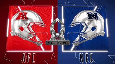 Afc nfc pro bowl. Feb 1, 2024 · The 2024 NFL Pro Bowl will take place this Thursday and Sunday (Feb. 1 and 4) in Orlando, Florida. The event no longer consists of a ‘full-contact” football game between the AFC and NFC. As of last season, the format was changed to consist of 10 “mini games” between the two conferences, plus three 7-on-7 flag football games to round out ... 