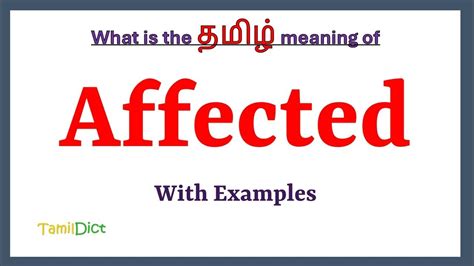 Affected meaning in tamil.  4. 07.  Affected coldness and indifference. ...