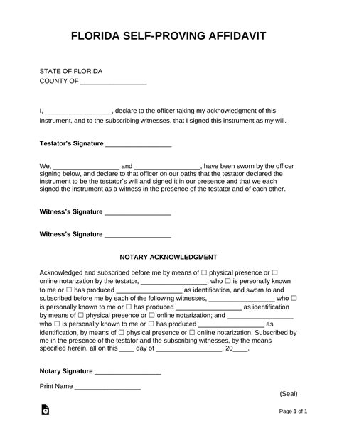 Affidavit form florida: Fill out & sign online DocHub