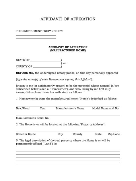 Affidavit of Affixation Form Fill Out and Sign Printable PDF Template