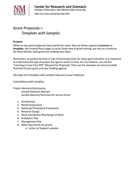 Affiliation Proposal Format