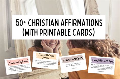 Affirmation bible study.  Check out our christian affirmations cards printable sel...