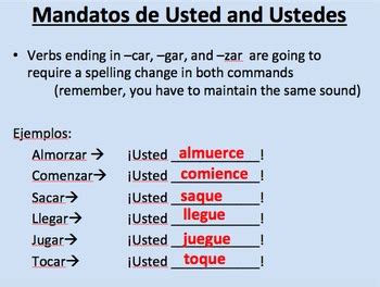 Affirmative Commands in the Usted/Ustedes form YouTube