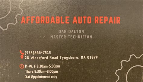 Affordable Automotive Repair Tyngsboro Reviews