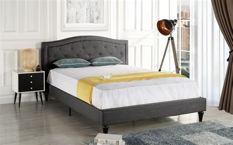 Affordable bed frames. This bed frame is made of durable warp-resistant MDF, with metal having a powder-coated finish. This mixed medium bed frame includes a headboard, footboard, and rails and will create the perfect modern farmhouse style statement in your bedroom while complementing your decor. $449.99. Save $50. 