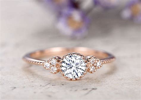Affordable moissanite engagement rings. Their moissanite engagement rings cost $1,200 to $2,800. This means that these moissanite engagement rings are affordable, and there are definitely more expensive moissanite engagement rings on this list, but they definitely are not cheap. However, a beautiful engagement ring that your fiancée will love is worth the price. 