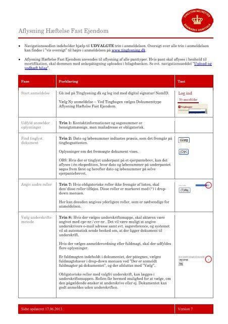 Aflysning hæftelse fast ejendom