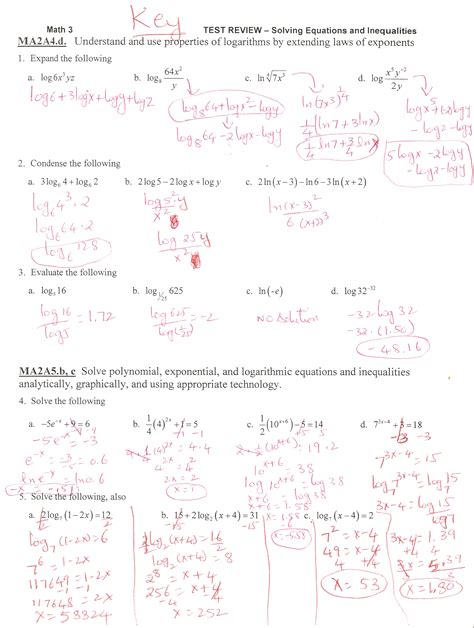 Afm study guide logarithm cumulative answers. - A miniature guide for those who teach on how to improve student learning thinker s guide library.