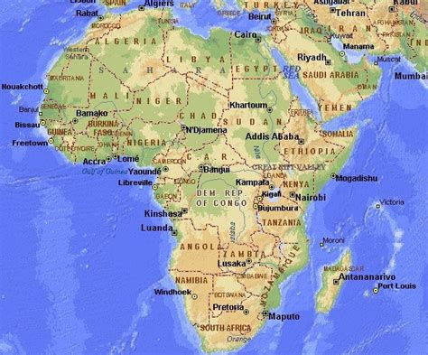 Africa harta turism