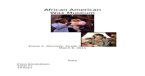 African American Wax Museum Final Version