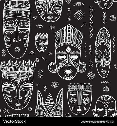 African Black And White Patterns