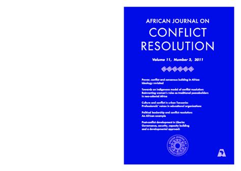 African Journal on Conflict Resolution pdf