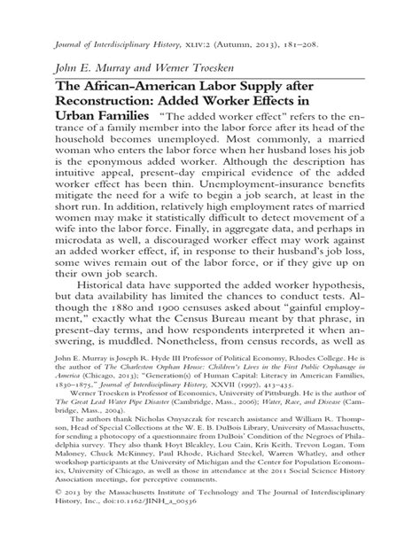 African Labor Supply Article
