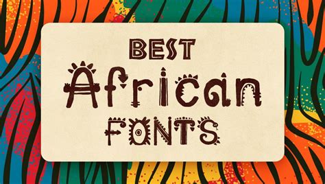 African font. Explore african fonts at MyFonts. Discover a world of captivating typography for your creative projects. Unleash your design potential today! 