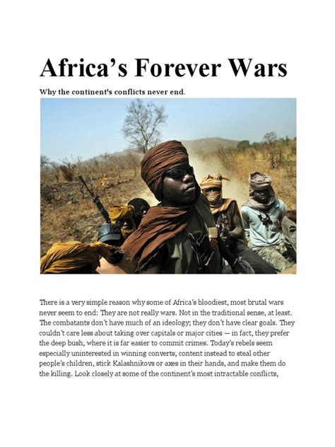 Africas Forever Wars
