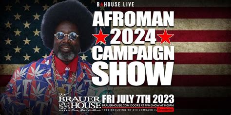 Afroman hosting 2024 presidential campaign show in Lombard