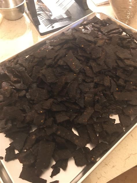 After: New Mexico Green Chile beef : jerky - Reddit