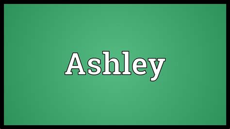 After Ashley