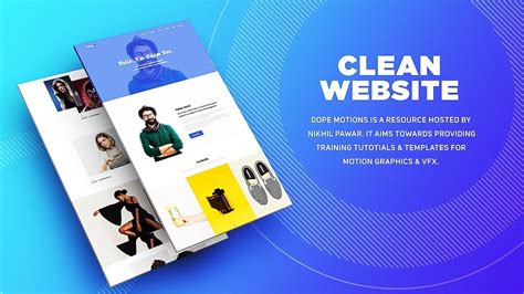 After Effects Tutorial Website Presentation in After Effects (Free
