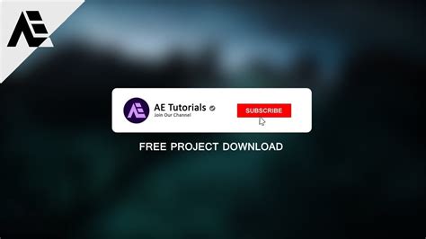 After Effects Tutorial Youtube Subscribe Button Animation Free Project Youtube