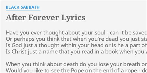 After Forever Lyrics