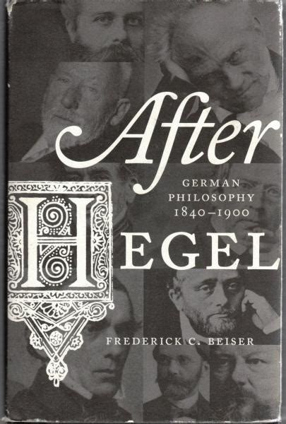 After hegel german philosophy 1840 1900. - Contribution à l'étude du traitement des chéloïdes ....