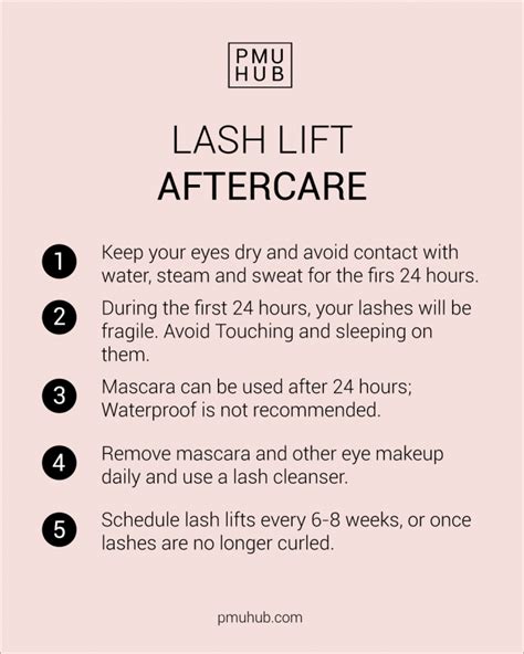 Aftercare advice lash lift.  Rule #5: Groom your lashes daily 6.  Discover essential ...